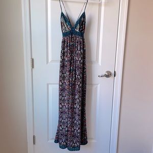 FIRE Los Angeles | Floral Print Maxi Dress